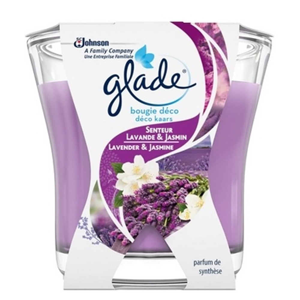 Glade Air Freshener Candle 70g Lavender and Jasmine Head2Toes Beauty