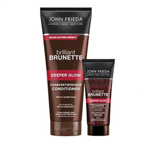 John Frieda Conditioner 250 ml and Shampoo 50 ml Brilliant Brunette Deeper Glow