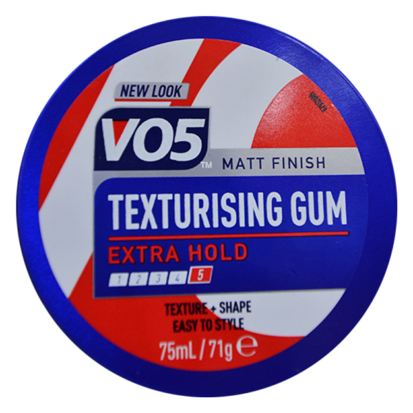 Vo5 Texturising Gum 75ml 5 Extra Hold Matte Finish