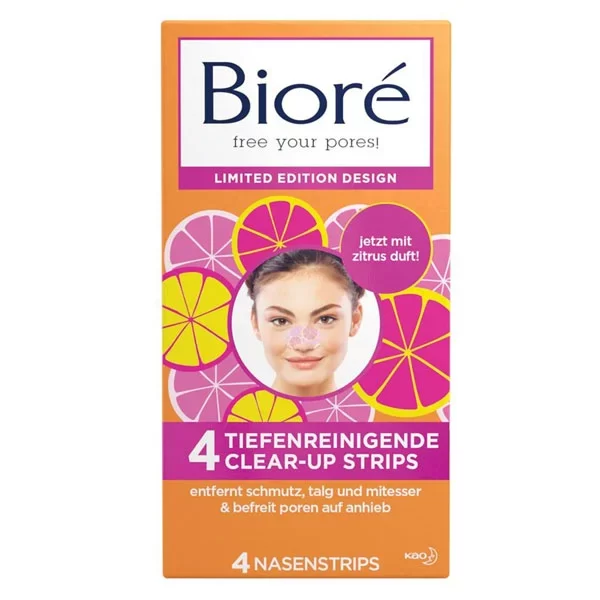 Biore Nose Strips 4pcs Citrus Clear Up