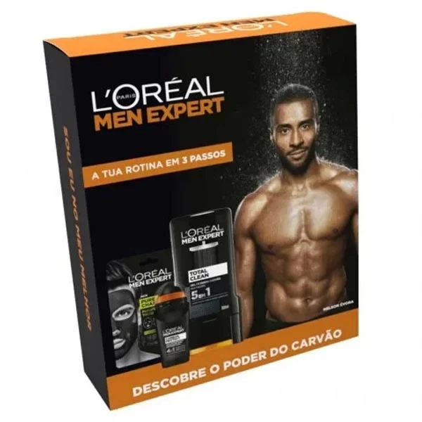 Loreal Gift Set 3pcs Shower Gel 300ml plus Face Mask 30g plus Roll On Deodorant 50ml