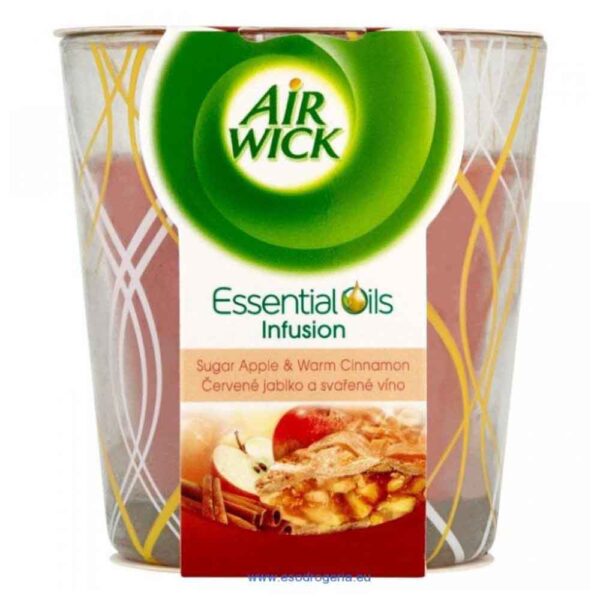 Air Wick Essential Oils Candle 105g Sugar Apple and Warm Cinnamon
