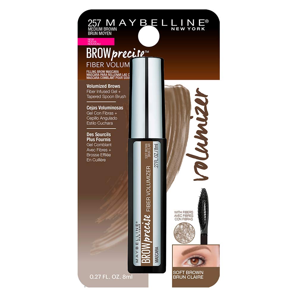 Maybelline Eyebrow Mascara 8ml Brow Precise Fiber Volumizer 255 Soft Brown 5 Maybelline Eyebrow Mascara 8ml Brow Precise Fiber Volumizer 255 Soft Brown
