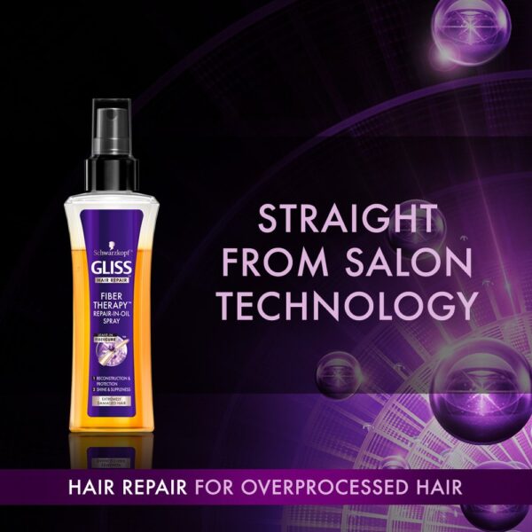 Schwarzkopf Hair Spray 100ml Gliss Kue Repair Oil in Treatment Fiber Therapy
