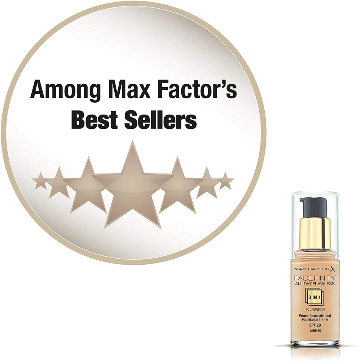 Max Factor Foundation 30ml Facefinity 60 Sand