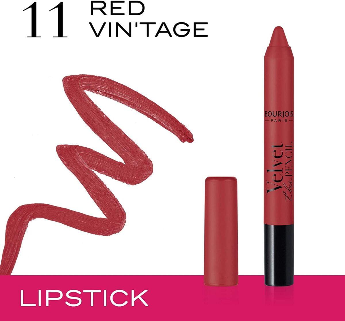 Bourjois Lip Pencil 3g Velvet 11 Red Vin'tage