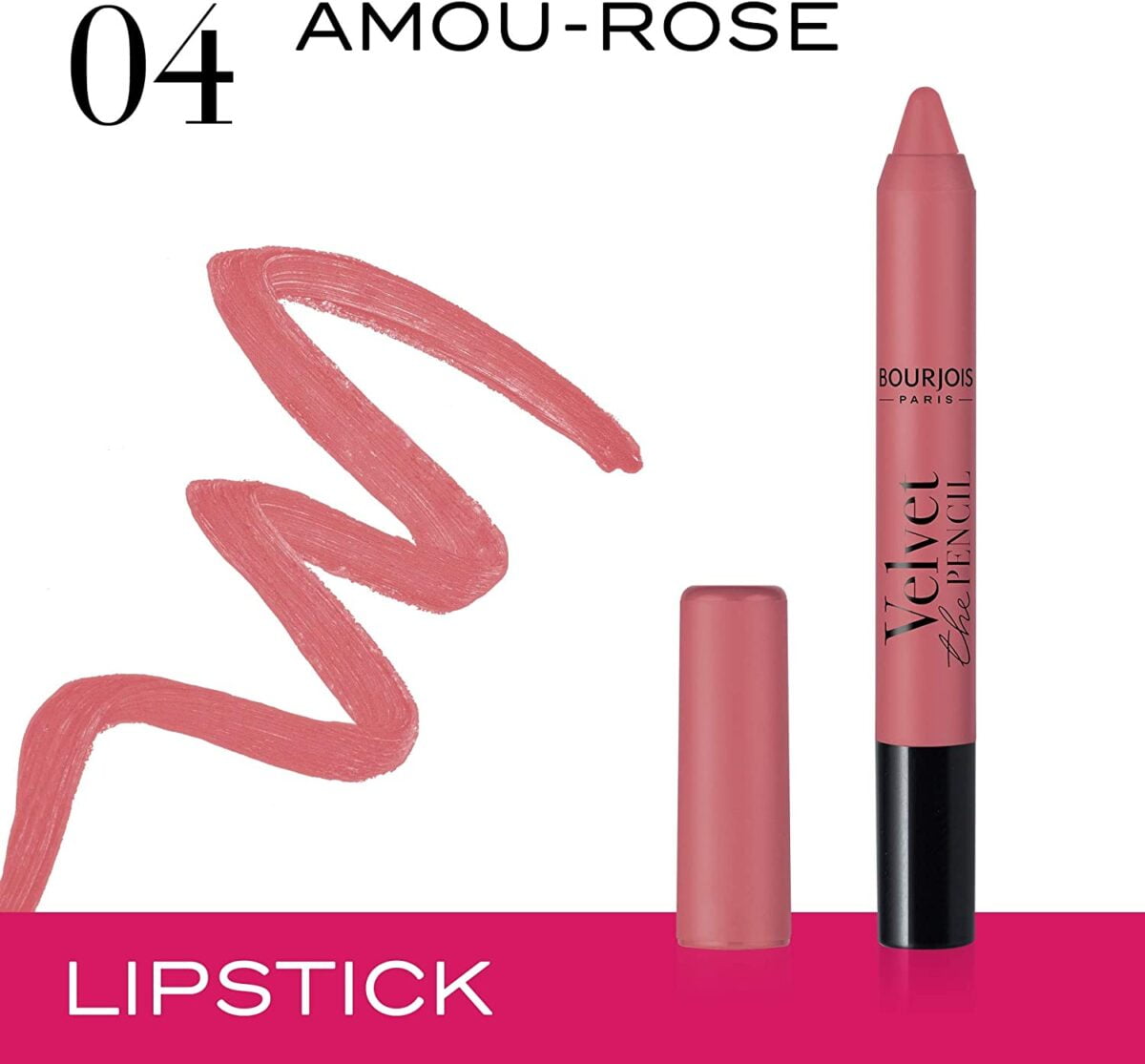 Bourjois Lip Pencil 3g Velvet 04 Amou Rose