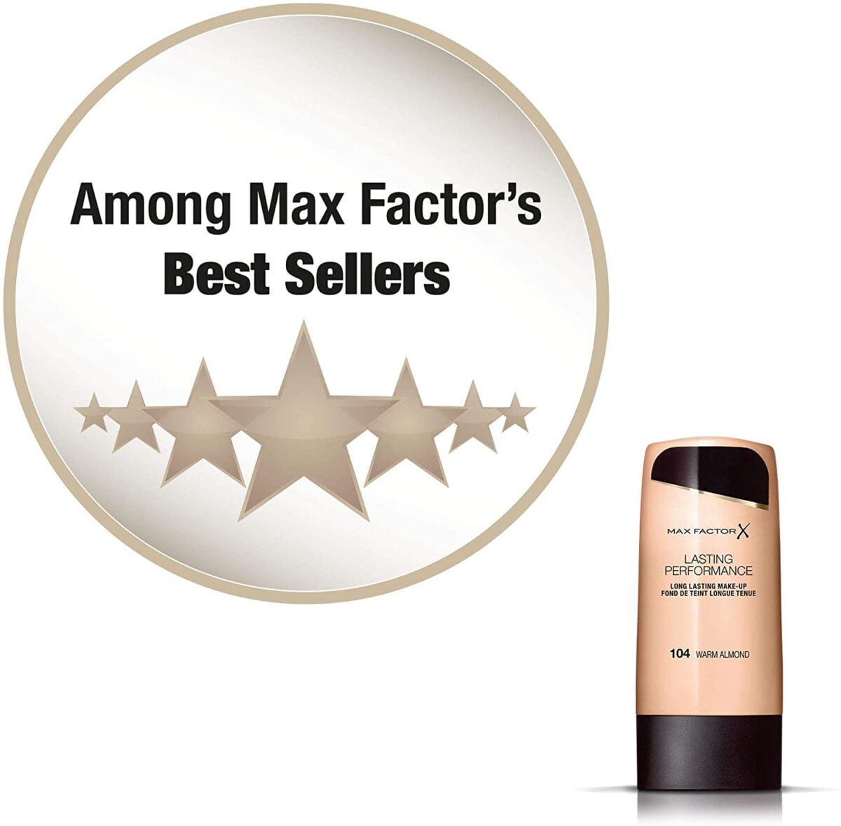 Max Factor Foundation 35ml Lasting 104 Warm Almond