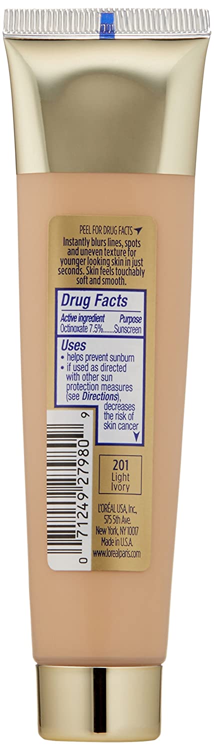Loreal Foundation 40ml Visible Lift Blur 201 Light Ivory 3 Loreal Foundation 40ml Visible Lift Blur 201 Light Ivory