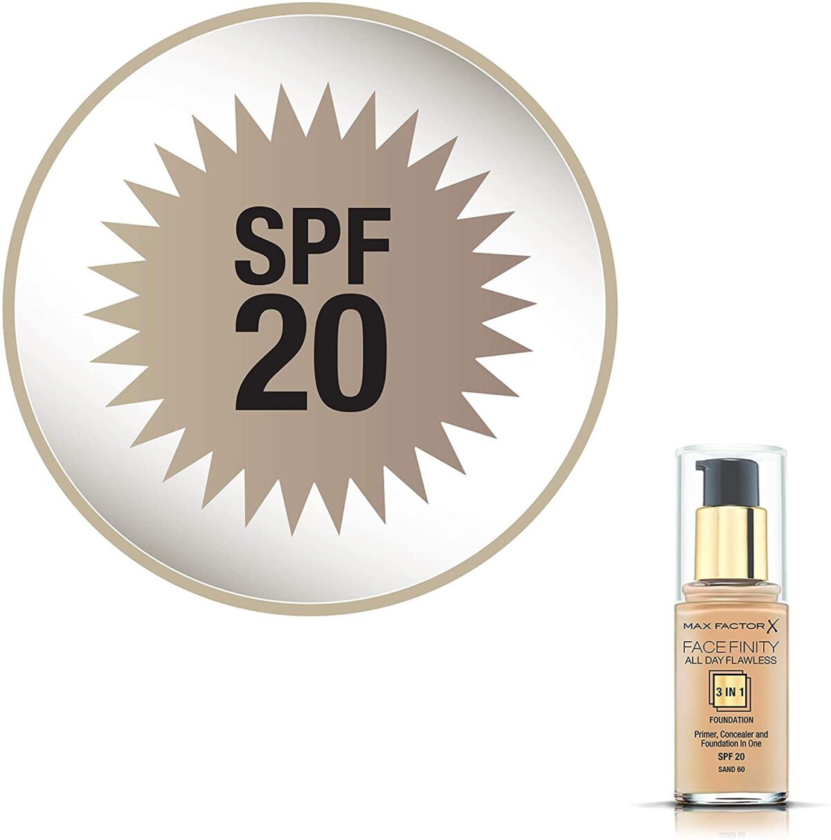 Max Factor Foundation 30ml Facefinity 60 Sand