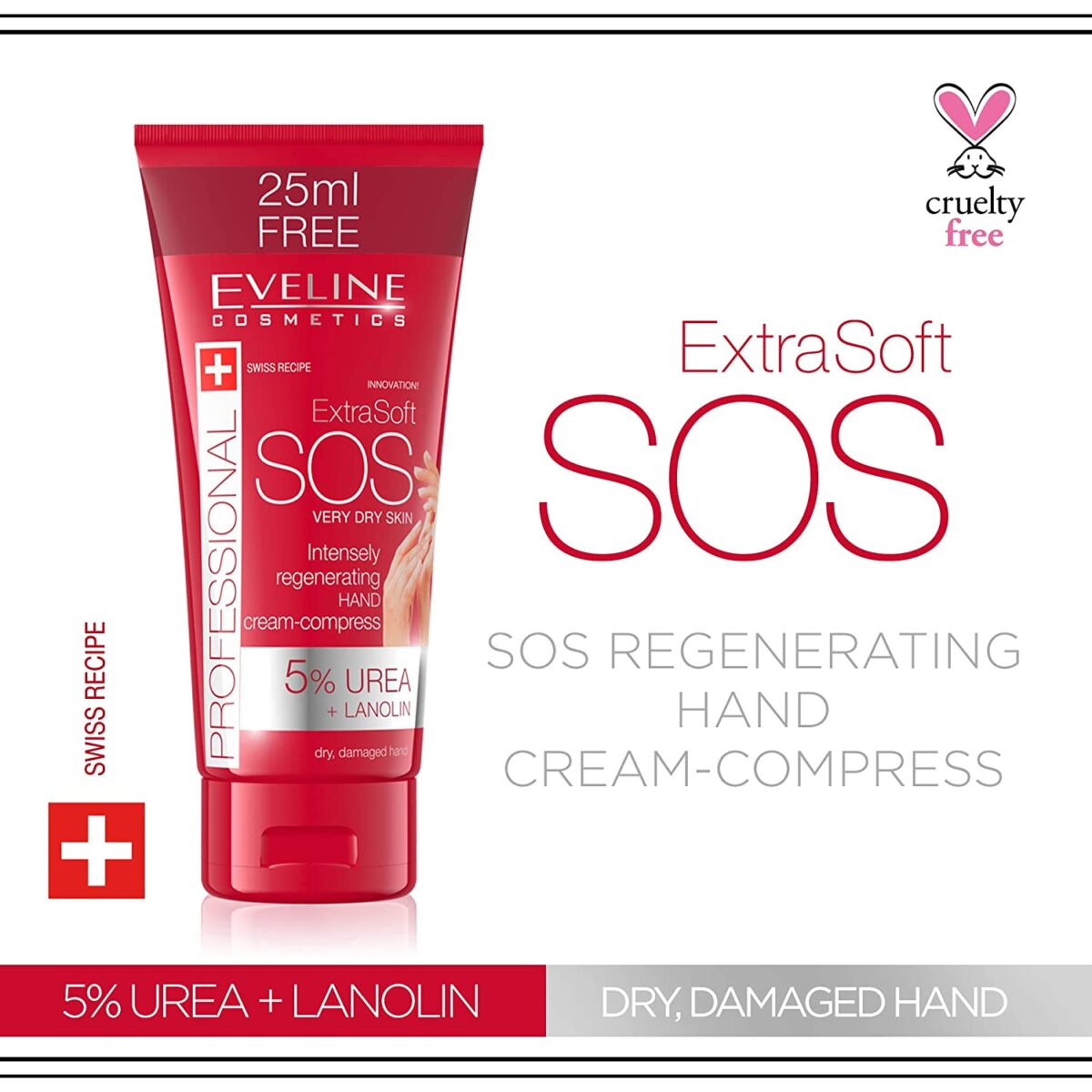 Eveline Hand Cream 100ml Extra Soft SOS