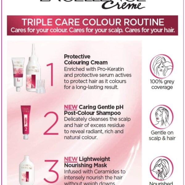 Loreal Excellence Cream Hair Color 6.1 Light Ash Brown