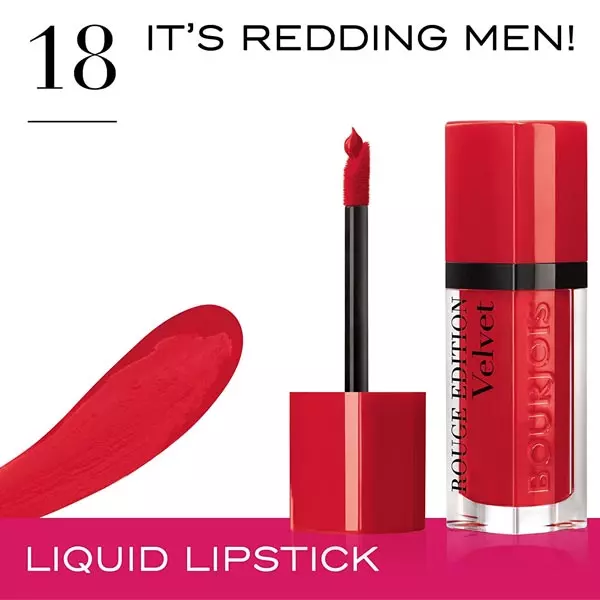 Bourjois Liquid Lipstick 7.7ml Rouge Edition Velvet 18 It's Redding Men Bourjois Liquid Lipstick 7.7ml Rouge Edition Velvet 18 It's Redding Men