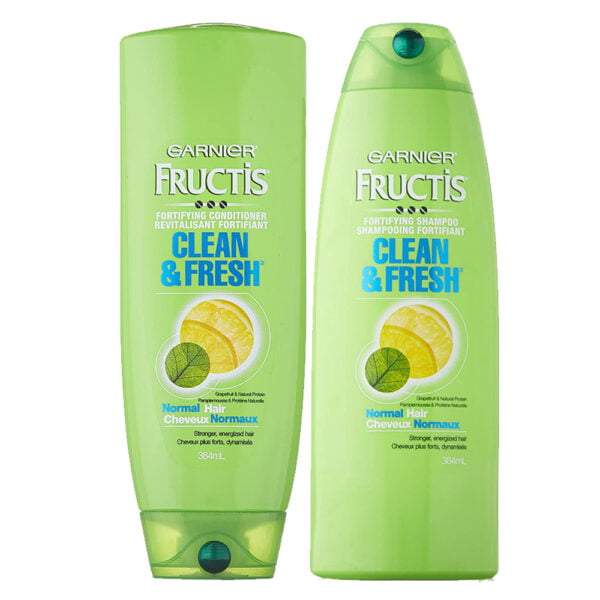 Garnier Shampoo and Conditioner 384ml Fructis Clean and Fresh