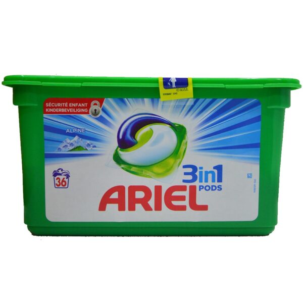 Ariel Clothe Wash 3 In 1 Pods 36 Tab