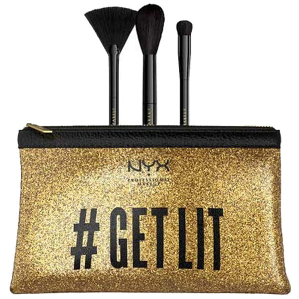 NYX Make Up Brush Professional Away We Glow 3 Pcs Set
