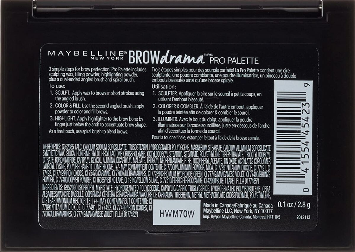 Maybelline Brow Drama Palette 260 Deep Brown