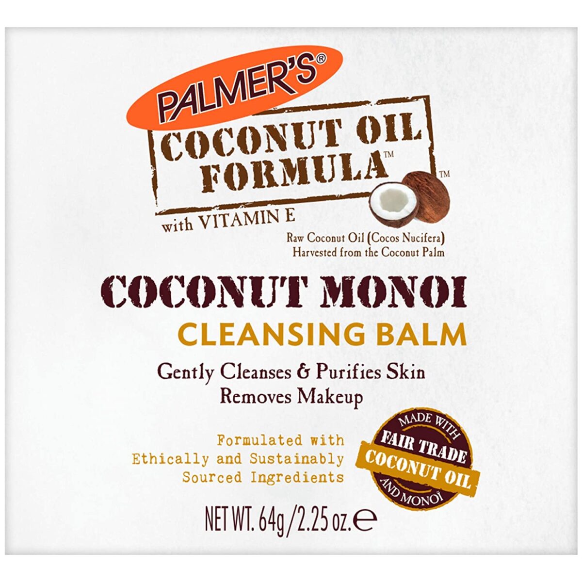 Palmers Cleansing Balm 64g Coconut Oil Formula