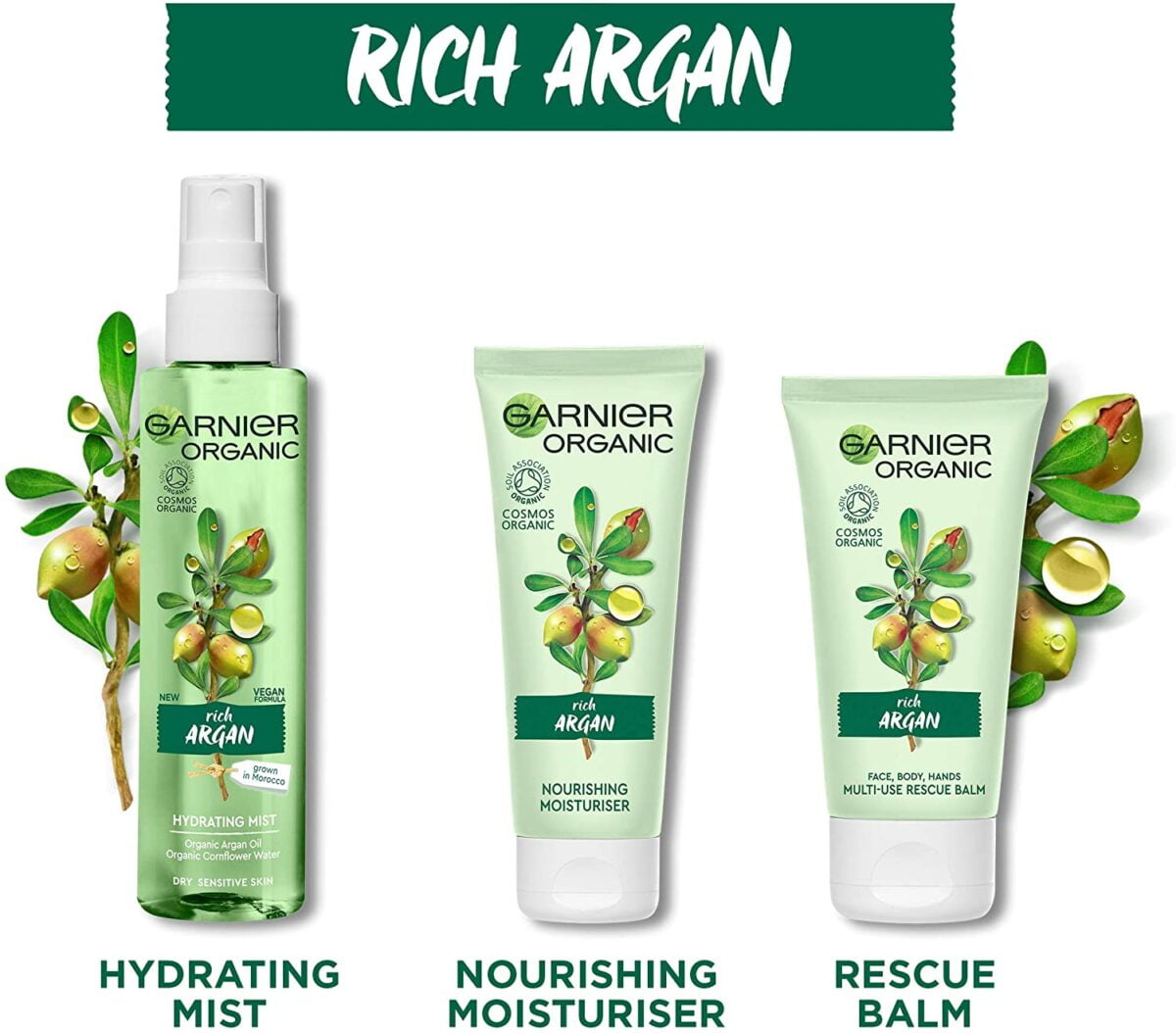 Garnier Toner 150ml Organic Hydrating Mist Rich Argan