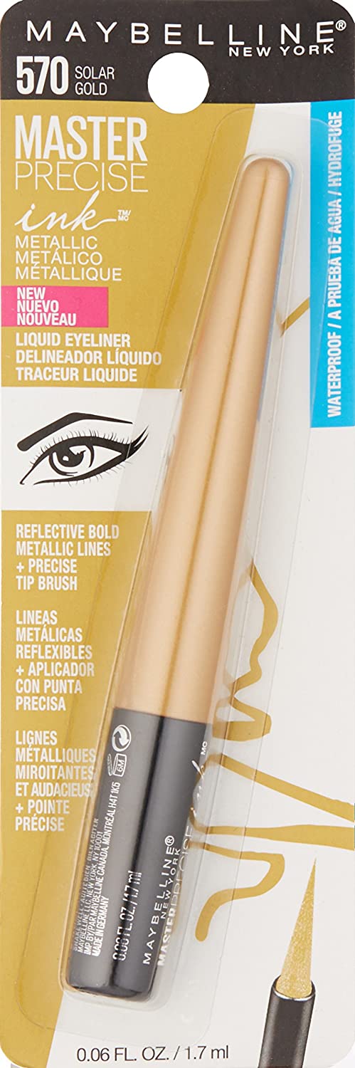 Maybelline Master Precise Ink Metallic Eyeliner 570 Solar Gold 1 Maybelline Master Precise Ink Metallic Eyeliner 570 Solar Gold 1.7ml