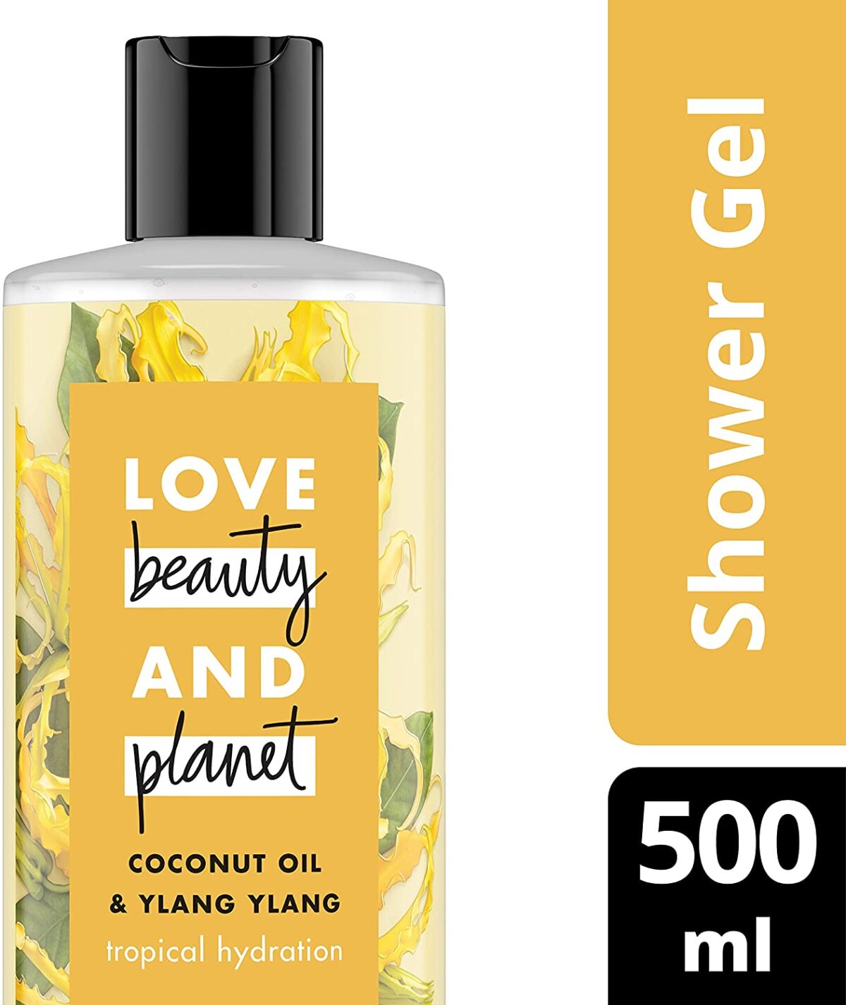 Love Beauty and Planet Shower Gel 500ml Tropocal Hydration Vegan Cocnut and Ylang