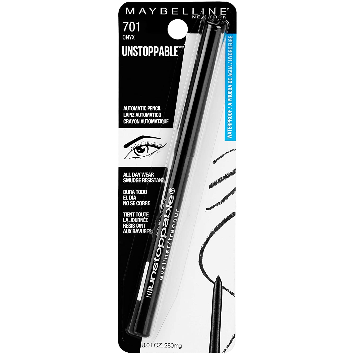 Maybelline Eyeliner Unstoppable 701 Onyx Head2Toes Beauty Store UAE