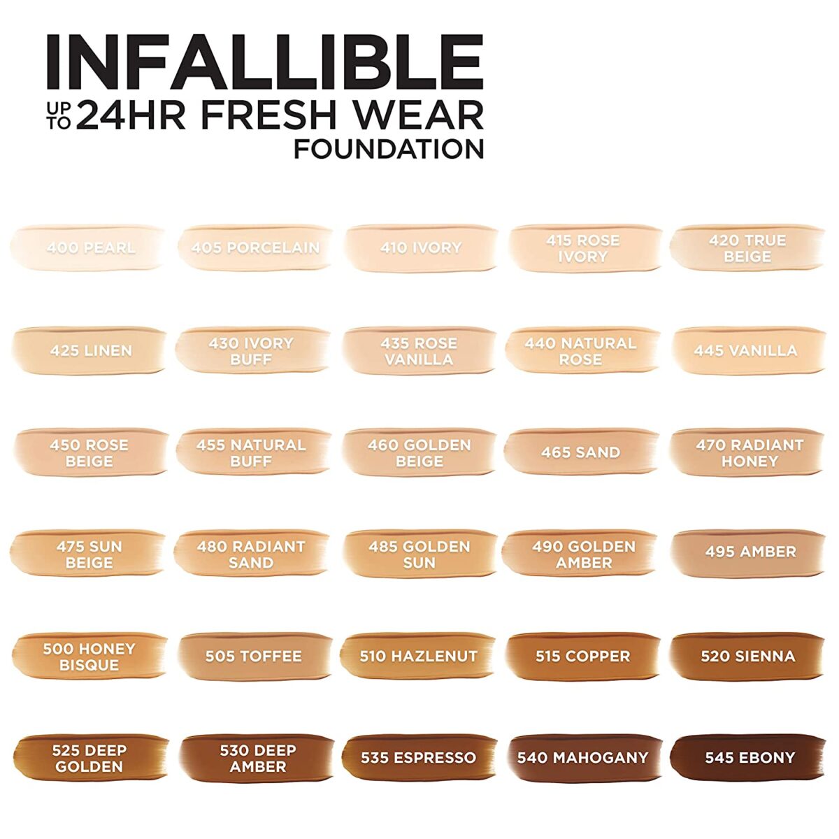 Loreal Foundation 30ml Infallible Fresh Wear 475 Sun Beige