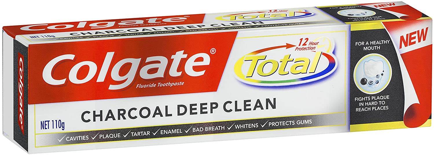 Colgate Toothpaste 110g Total Charcoal Deep Clean 4 Colgate Toothpaste 110g Total Charcoal Deep Clean