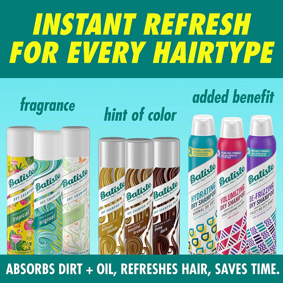 Batiste Dry Shampoo 200ml Tropical