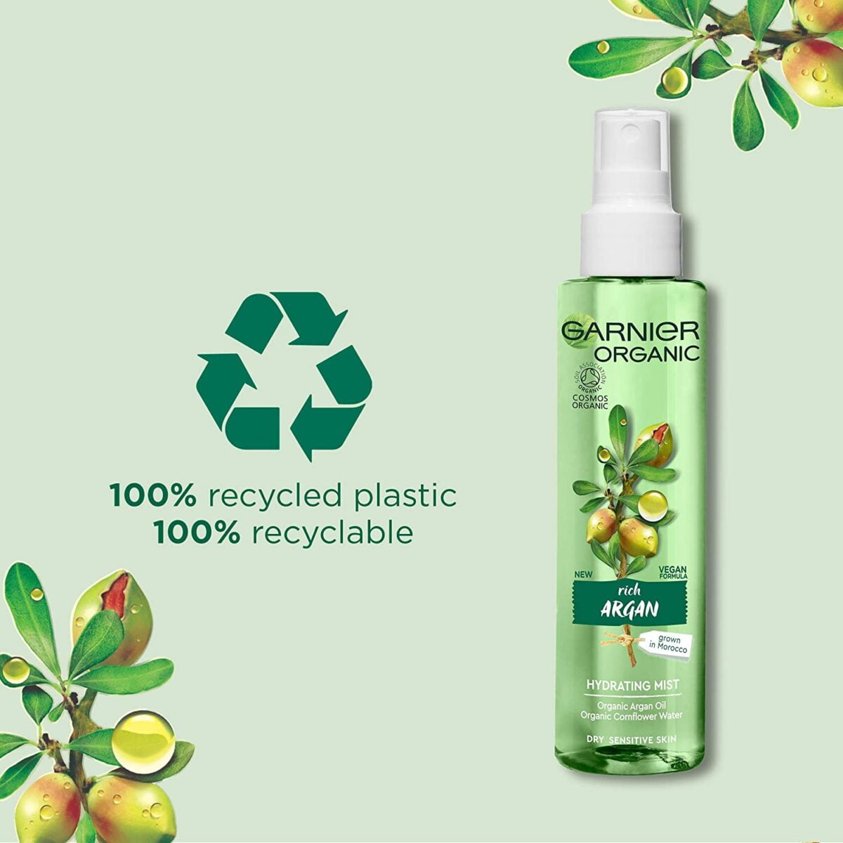 Garnier Toner 150ml Organic Hydrating Mist Rich Argan