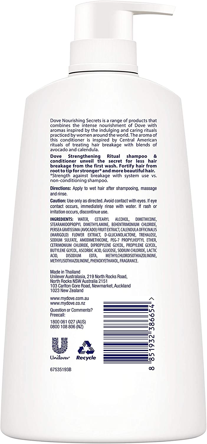 Dove Conditioner 640ml Nourishing Secrets Strengthening Ritual 3 Dove Conditioner 640ml Nourishing Secrets Strengthening Ritual