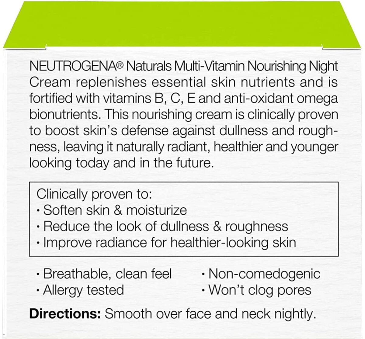 Neutrogena Night Cream 48g Naturals Multi Vitamin Nourishing