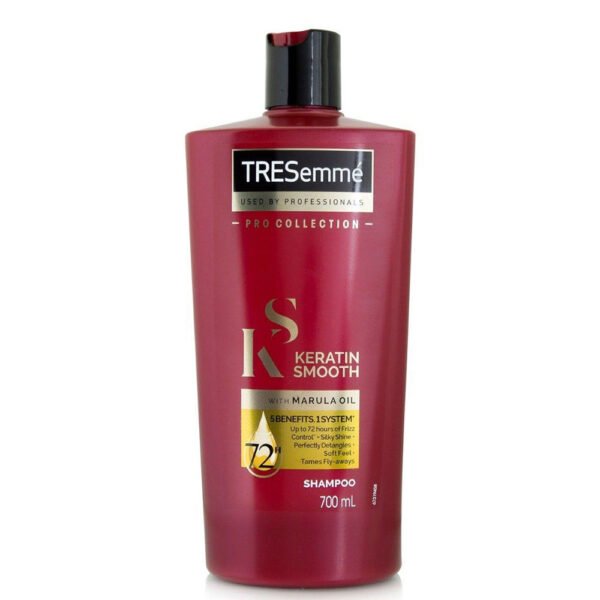 Tresemme Shampoo 700ml Keratin Smooth 72hr Frizz Control