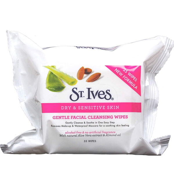 St Ives Wipes Gentle Face Cleansing 35 Wipes for Dry and Sensitive Skin