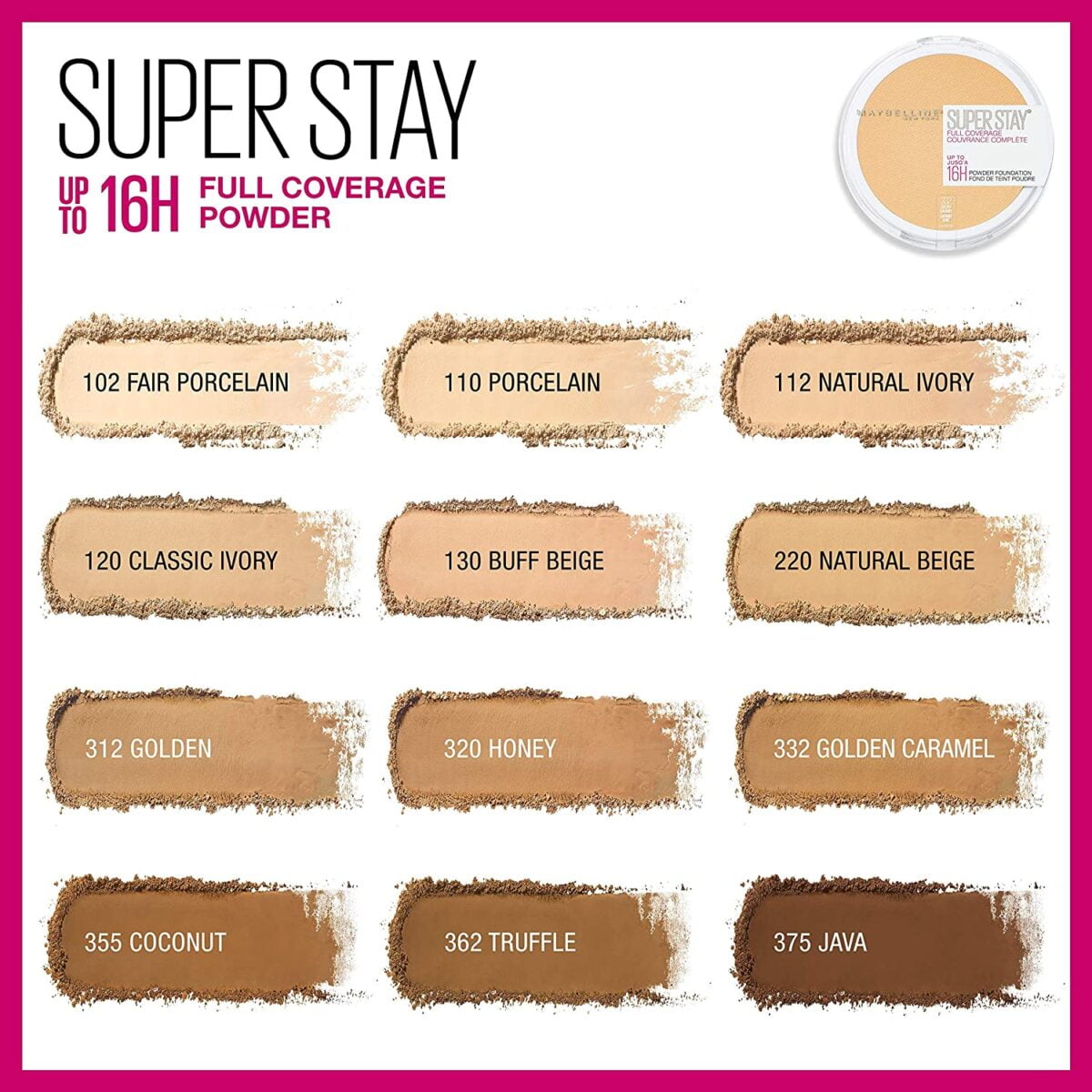 Maybelline Powder Foundation 6g Superstay 220 Natural Beige