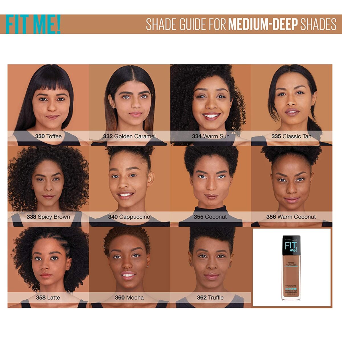 Maybelline Fit Me Foundation 335 Classic Tan 30ml