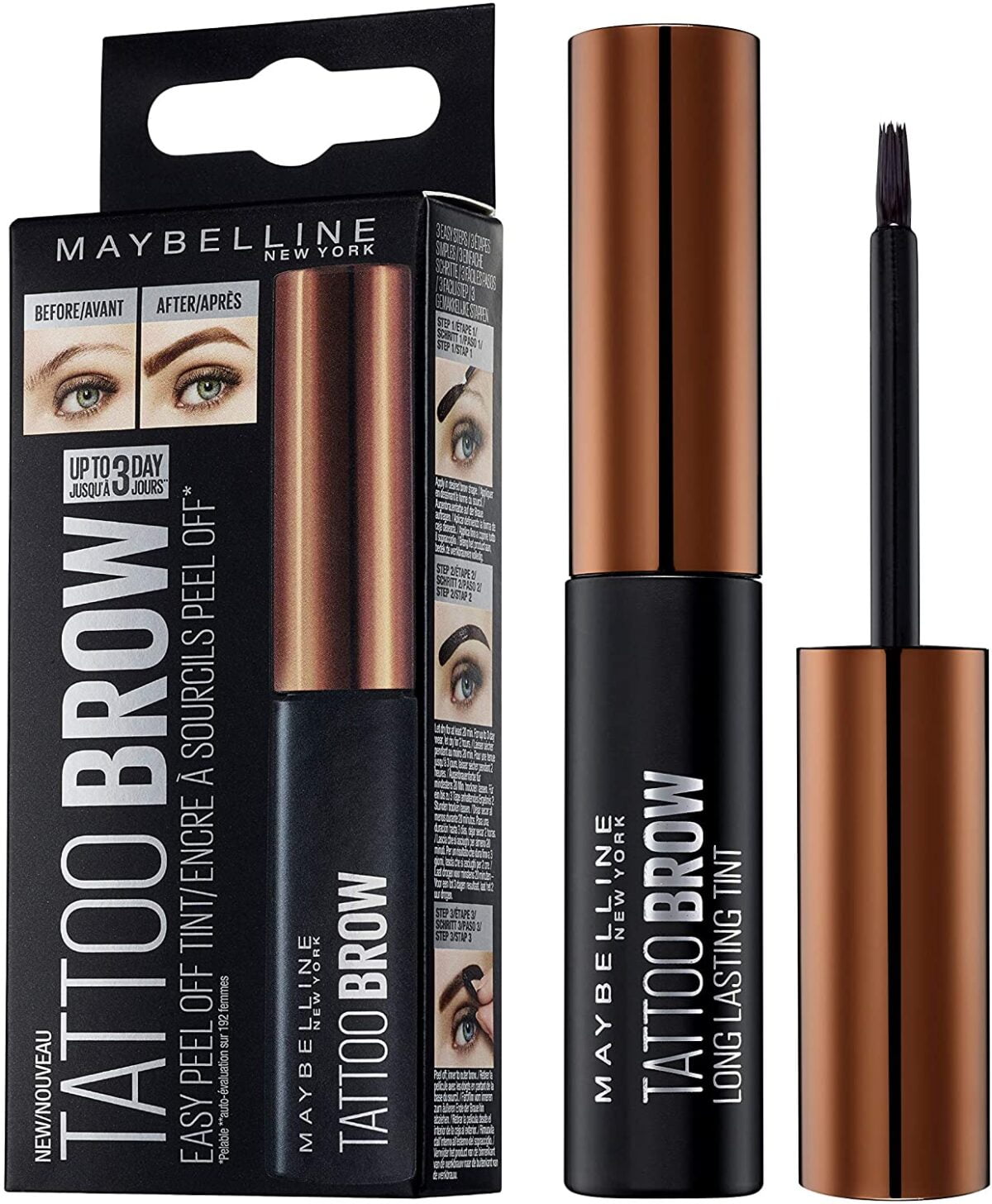 Maybelline Brow Shadow Tattoo Brow Easy Peel Off Tint