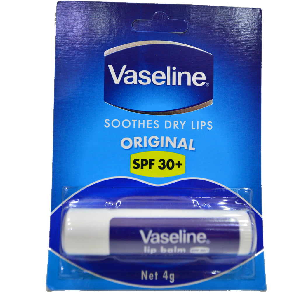 Vaseline Lip Balm 4g Original SPF30 | Head2Toes Beauty Store UAE