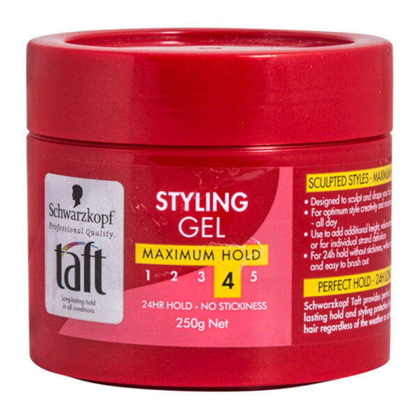 Schwarzkopf Hair Gel 250g Taft Maximum Hold 4