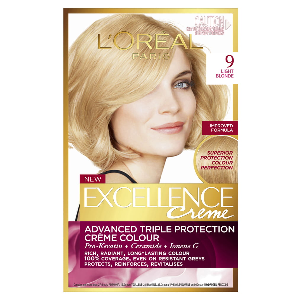 Loreal Hair Color Excellence Cream 9 Light Blonde | Head2Toes Beauty ...