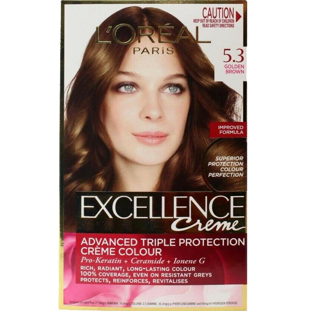 Loreal Hair Color Excellence Cream  Golden Brown | Head2Toes Beauty  Store UAE