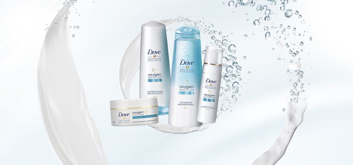 Dove Shampoo 355ml Advanced Hair Series Oxygen Moisture