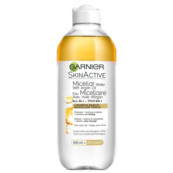 Garnier Makeup Remover 400ml SkinActive Micellar Water With Argan Oil