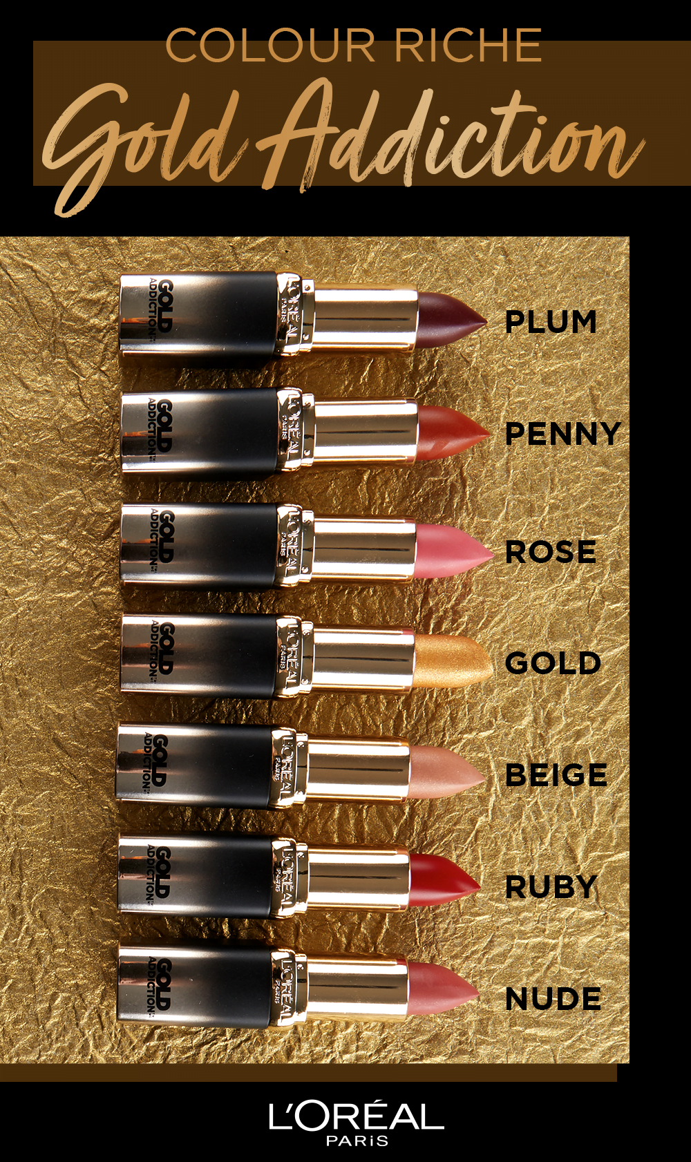 gold addiction lipstick