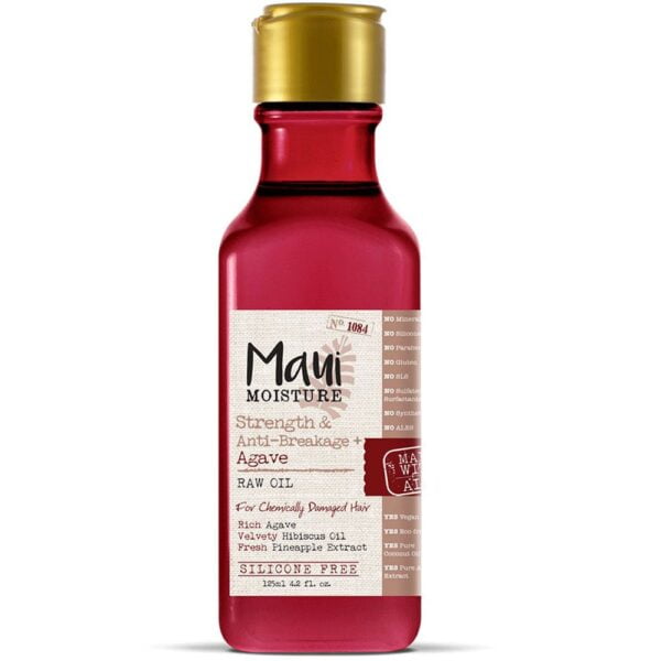 Maui Hair Oil 125ml Strength and Anti Breakage Agave Raw Oil