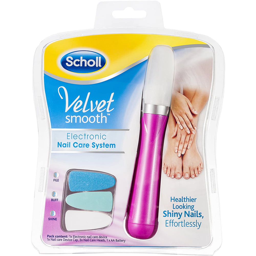 Scholl Nail Care Velvet Smooth System Pink 1 Scholl Nail Care Velvet Smooth System Pink