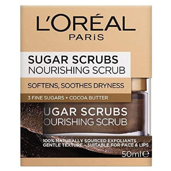 Loreal Face Scrub 50ml With 3 Fine Sugars and Cocoa Butter