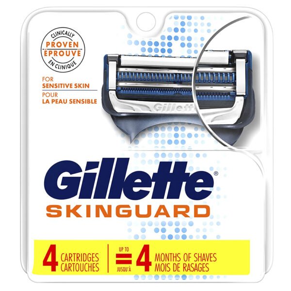 Gillette Skinguard Razor Refill 4 Cartridges