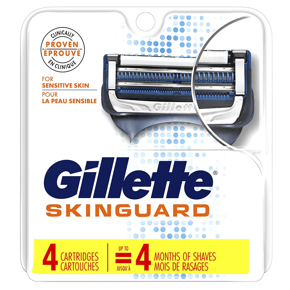 Gillette Skinguard Razor Refill 4 Cartridges 1 Gillette Skinguard Razor Refill 4 Cartridges