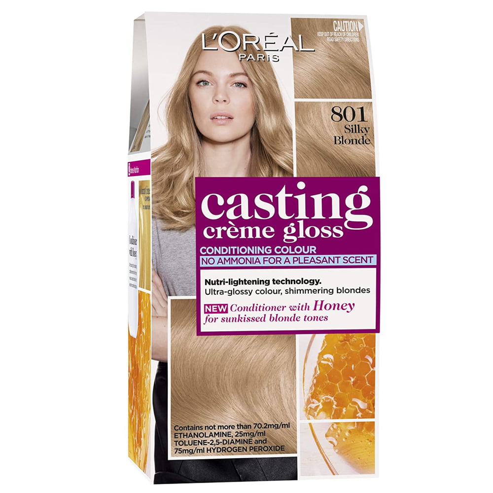 Loreal Hair Color Casting Creme Gloss 801 Silky Blonde | Head2Toes ...